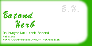 botond werb business card